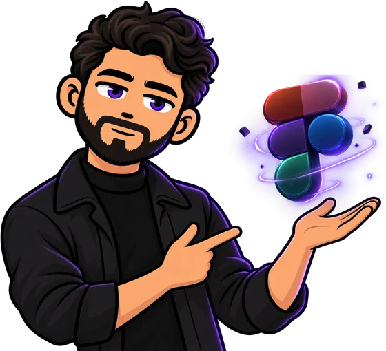 Mohamad Hawa, illustrated, inviting you into the Figma file