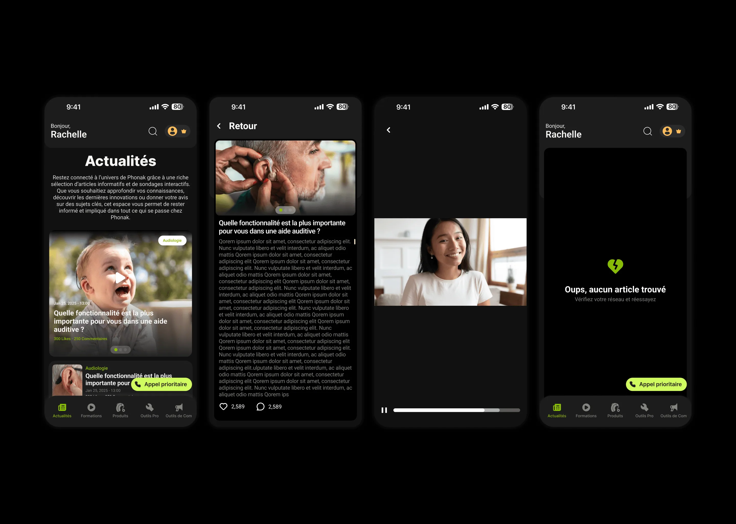 Club Expert+ — Phonak screen